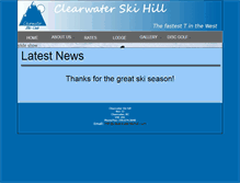 Tablet Screenshot of clearwaterskihill.com